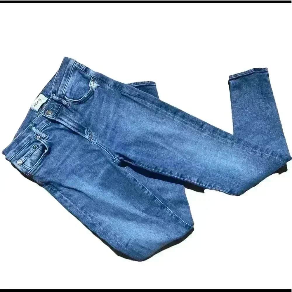 AGOLDE Sophie Mid Rise Ankle Skinny Jeans Sz 25 - Picture 4 of 8